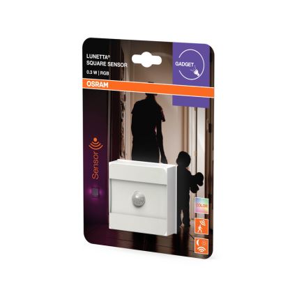 Osram - LED RGB pistikupessa ühendatav orientatsioonivalgusti anduriga LUNETTA LED/0,3W/230V