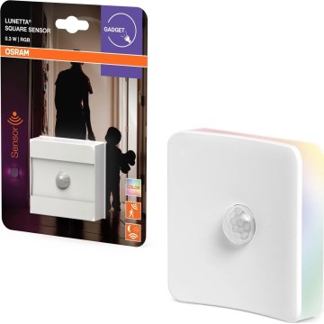 Osram - LED RGB pistikupessa ühendatav orientatsioonivalgusti anduriga LUNETTA LED/0,3W/230V