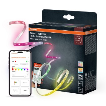 Osram - LED RGB+TW hämardatav väliriba SMART+ FLEX 3m LED/12,5W/230V 2700-6500K IP44 Wi-Fi