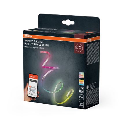 Osram - LED RGB+TW hämardatav väliriba SMART+ FLEX 3m LED/12,5W/230V 2700-6500K IP44 Wi-Fi
