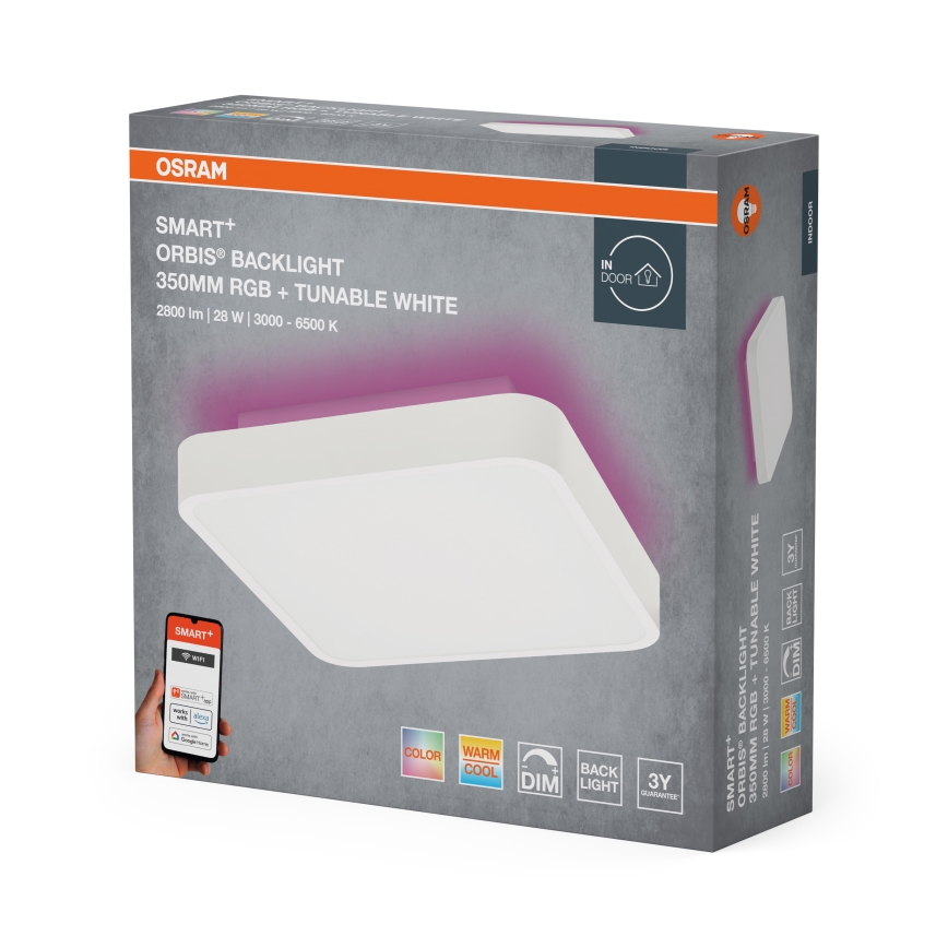 Osram - LED RGBW hämardatav laevalgusti SMART+ ORBIS LED/28W/230V 35x35 cm 2700-6500K Wi-Fi