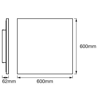 Osram - LED RGBW hämardatav laevalgusti SMART+ PLANON LED/40W/230V 60x60 cm 3000-6500K Wi-Fi