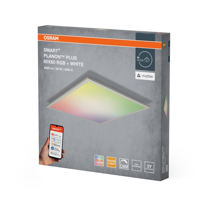 Osram - LED RGBW hämardatav laelamp SMART+ PLANON LED/36W/230V 60x60 cm Wi-Fi