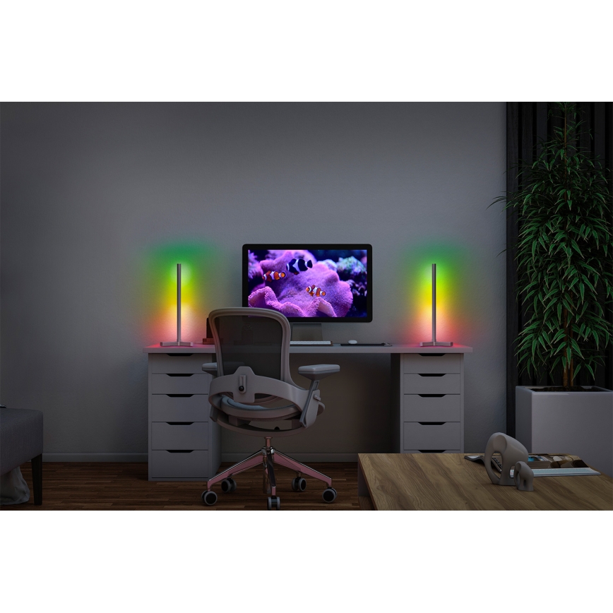 Osram - LED RGBW hämardatav lauavalgusti SMART+ MAGIC LED/7,5W/230V 2700-6500K hõbedane Wi-Fi + kaugjuhtimispult