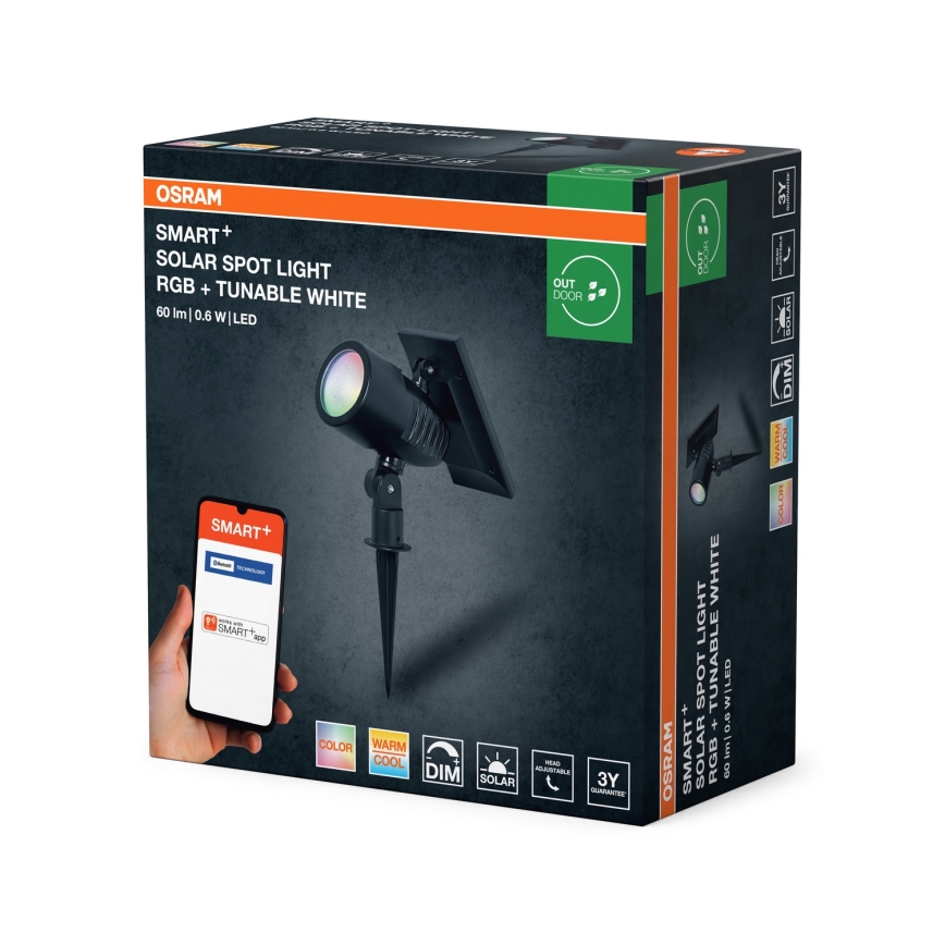 Ledvance - LED RGBW hämardatav päikeselamp SMART+ SOLAR LED/0,6W/3,7V 2000 mAh 3000-6500K IP44