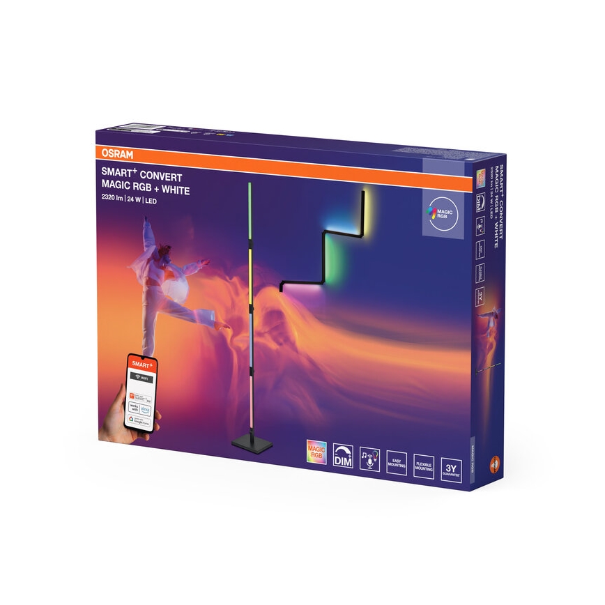 Osram - LED RGBW hämardatav põrandalamp 2-ühes SMART+ MAGIC LED/24W/230V Wi-Fi