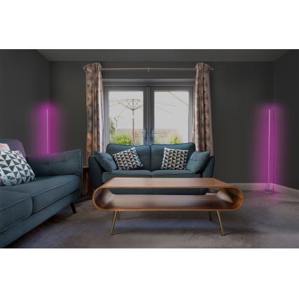 Osram - LED RGBW hämardatav põrandalamp SMART+ MAGIC LED/11,5W/230V 2700-6500K hõbedane Wi-Fi + kaugjuhtimispult