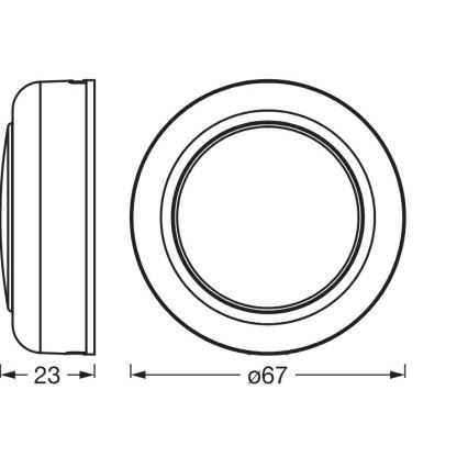 Osram - LED RGBW hämardatav puutetundlik öövalgusti SMART+ DOT-IT LED/0,5W/3,7V 300 mAh