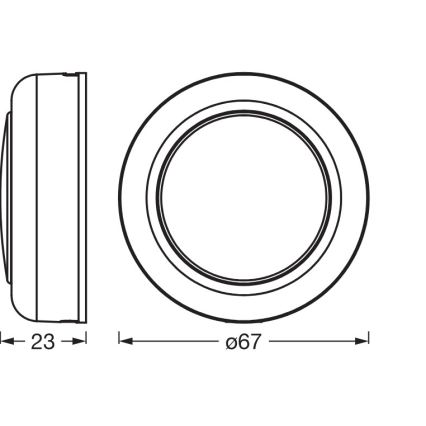 Osram - LED RGBW hämardatav puutetundlik orientatsioonivalgusti SMART+ DOT-IT LED/0,5W/3,7V 300 mAh