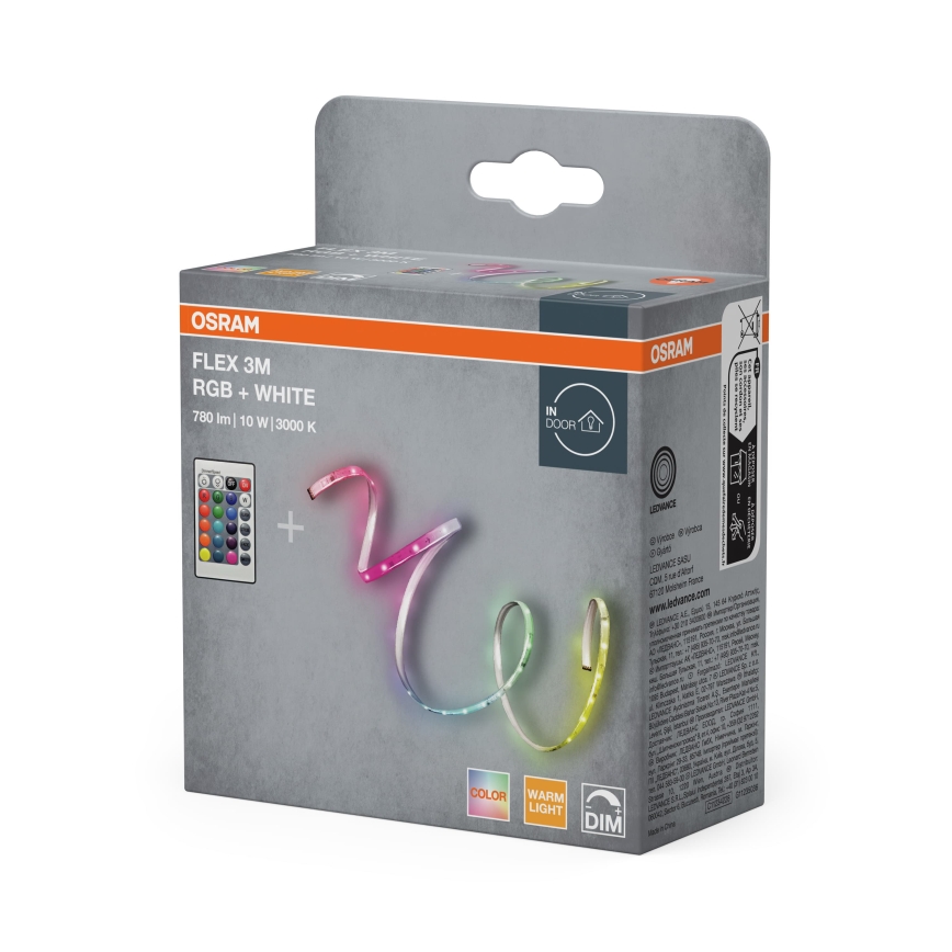 Osram - LED RGBW hämardatav riba FLEX 3m LED/10W/230V + kaugjuhtimispult