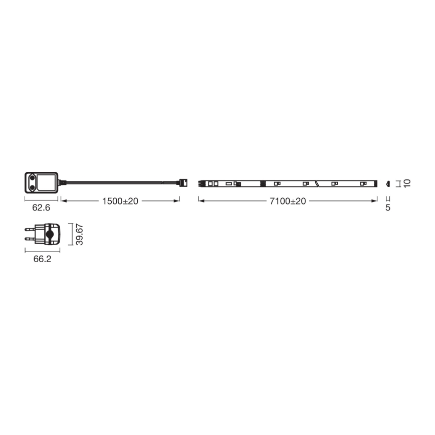 Osram - LED RGBW hämardatav riba FLEX 7m LED/18W/230V + kaugjuhtimispult