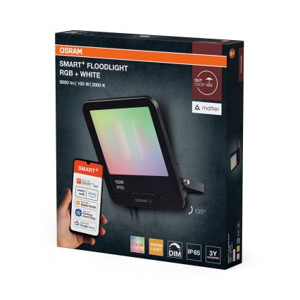 Osram - LED RGBW hämardatav välisvalgusti SMART+ FLOODLIGHT LED/100W/230V IP65 Wi-Fi
