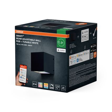 Osram - LED RGBW hämardatav välisseinavalgusti SMART+ BEAM LED/8W/230V 3000-6500K IP44 Wi-Fi