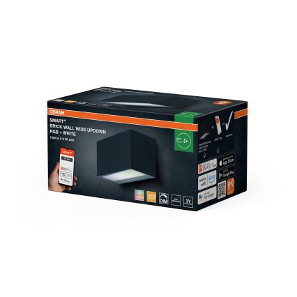 Osram - LED RGBW hämardatav välisseinale paigaldatav seinavalgusti SMART+ BRICK LED/14W/230V IP44 Wi-Fi