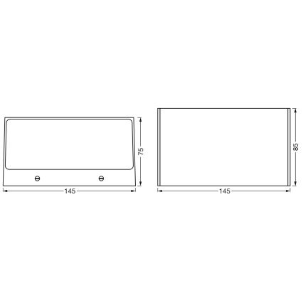 Osram - LED RGBW hämardatav välisseinale paigaldatav seinavalgusti SMART+ BRICK LED/14W/230V IP44 Wi-Fi