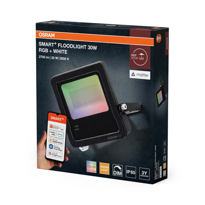 Osram - LED RGBW hämardatav välisvalgusti SMART+ FLOODLIGHT LED/30W/230V IP65 Wi-Fi