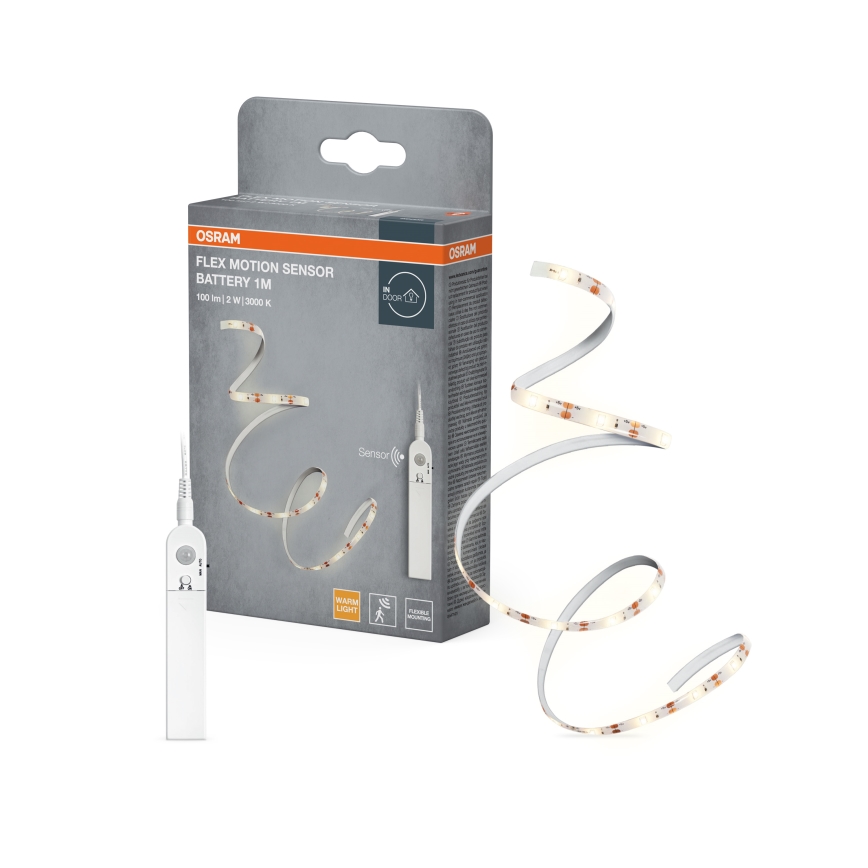 Osram - LED riba liikumisanduriga FLEX 1m LED/2W/4xAA