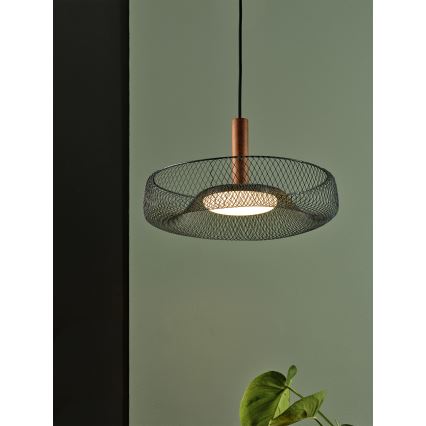 Osram - LED-rippvalgusti kaablil DECOR MESH LED/18,5W/230V läbimõõt 40 cm must/kummipuu