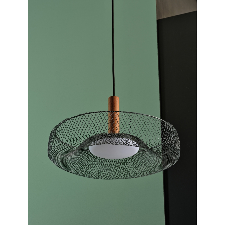 Osram - LED-rippvalgusti kaablil DECOR MESH LED/18,5W/230V läbimõõt 40 cm must/kummipuu