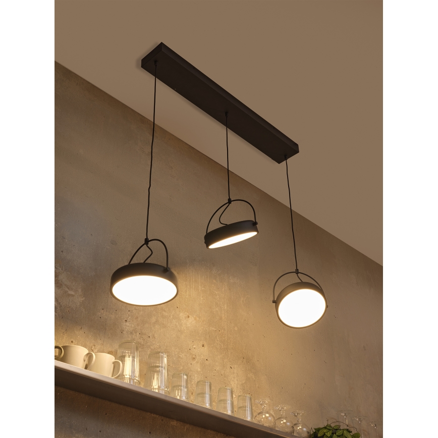 Osram - LED-rippvalgusti kaablil DECOR PUCK 3xLED/12W/230V CRI 90 must