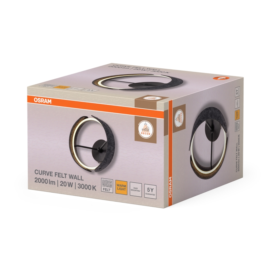 Osram - LED seinavalgusti DECOR CURVE LED/20W/230V hall