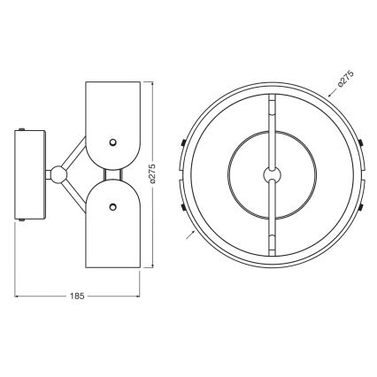 Osram - LED seinavalgusti DECOR CURVE LED/20W/230V hall