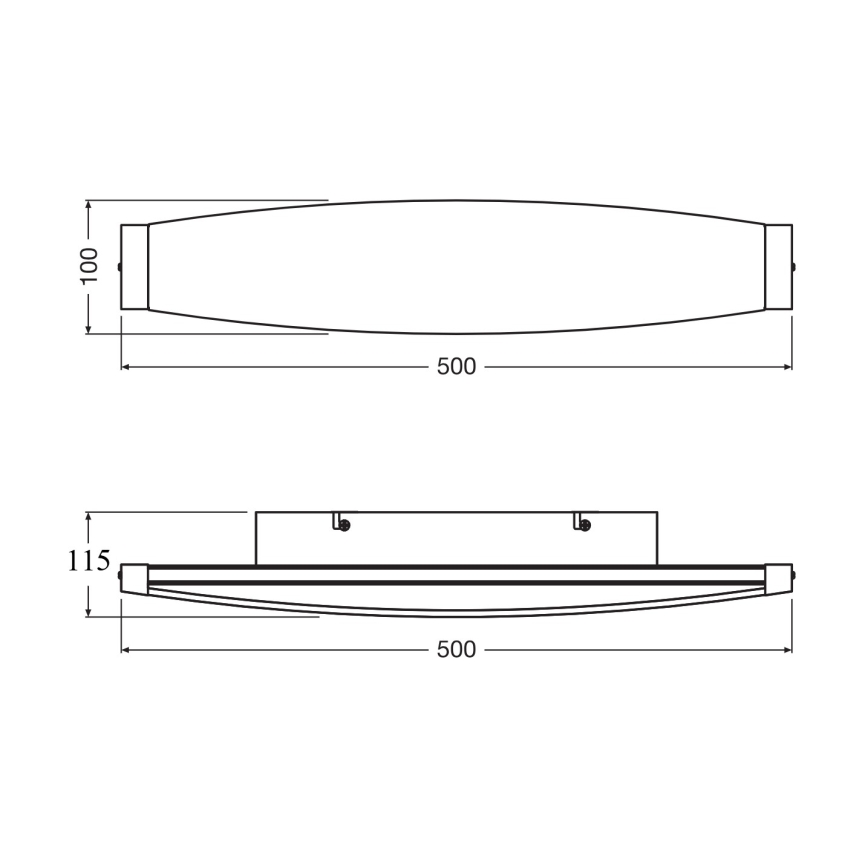Osram - LED seinavalgusti DECOR FLAT LED/13W/230V hall