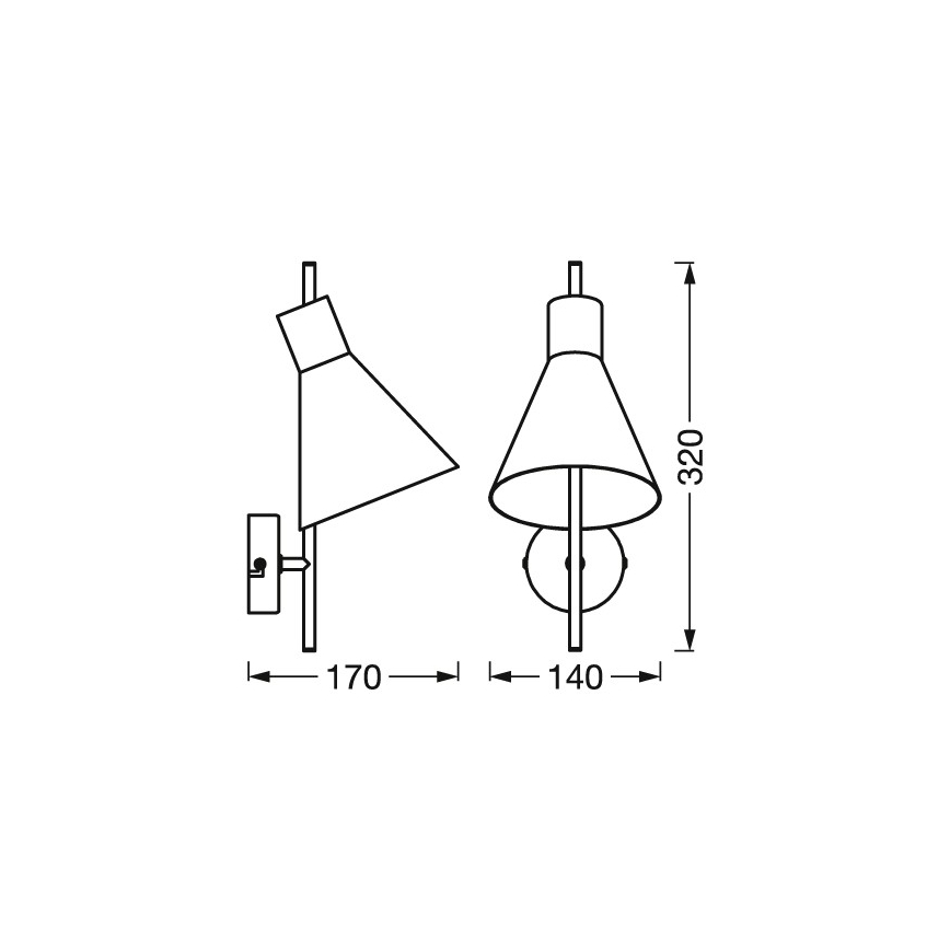 Osram - LED seinavalgusti DECOR TOKIO LED/5W/230V must