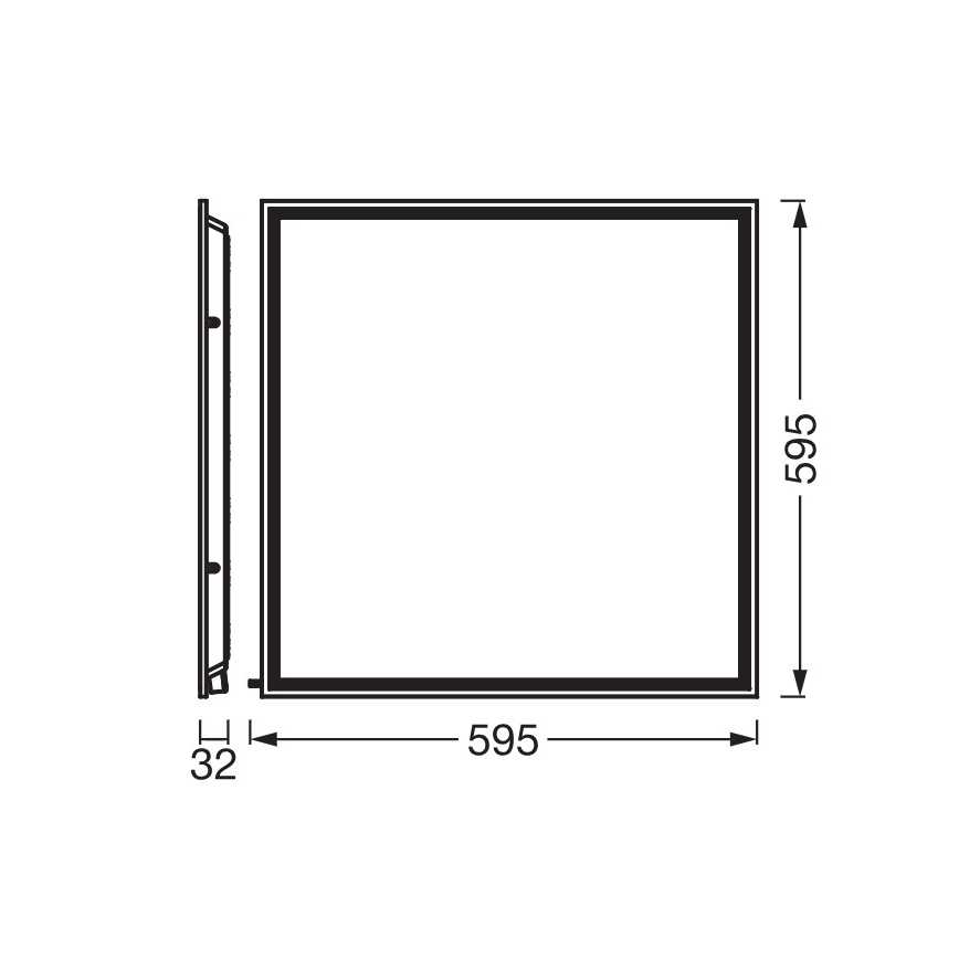 Osram - LED sisseehitatav laepaneel ESSENTIAL LED/40W/230V 3000/4000/6500K 60x60 cm