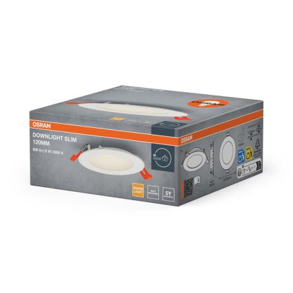 Osram - LED sissepaigaldatav laevalgusti SLIM LED/8W/230V 3000K