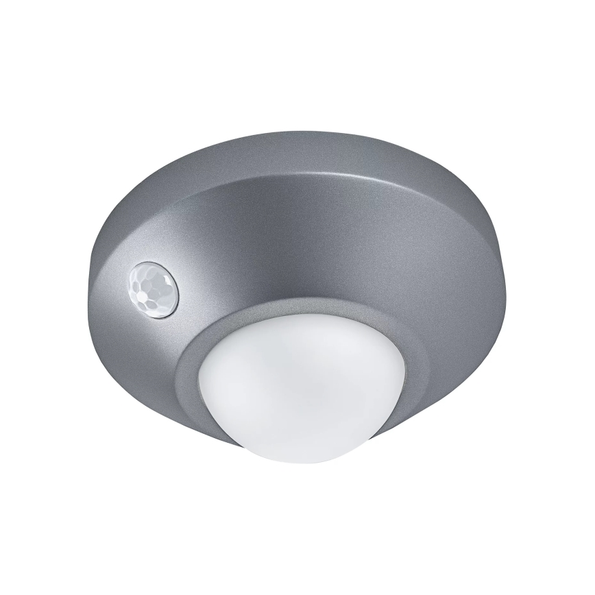 Osram - LED-öövalgusti anduriga NIGHTLUX LED/2W/3xAA hõbedane