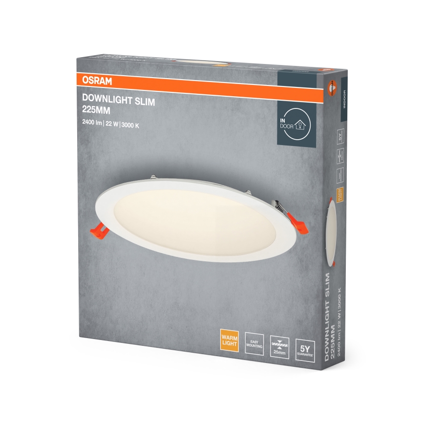 Osram - LED Süvistatav valgusti SLIM LED/22W/230V 3000K