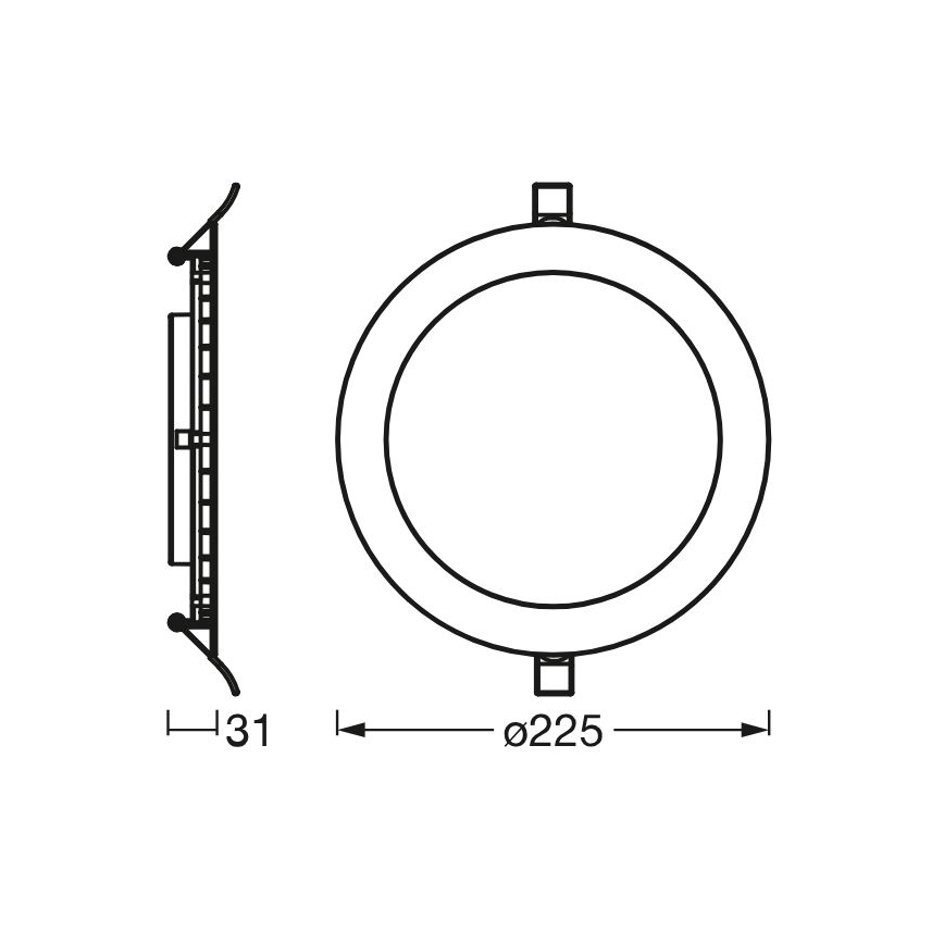 Osram - LED Süvistatav valgusti SLIM LED/22W/230V 4000K