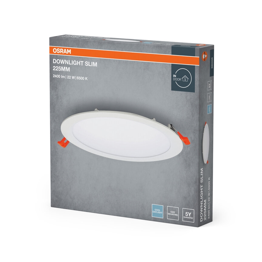 Osram - LED süvisvalgusti SLIM LED/22W/230V 6500K