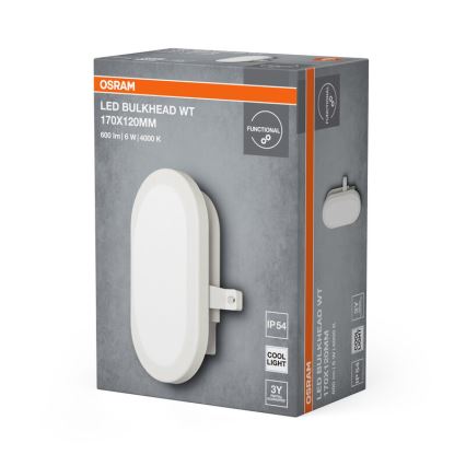 Osram - LED välisseina valgusti BULKHEAD LED/6W/230V IP54 valge