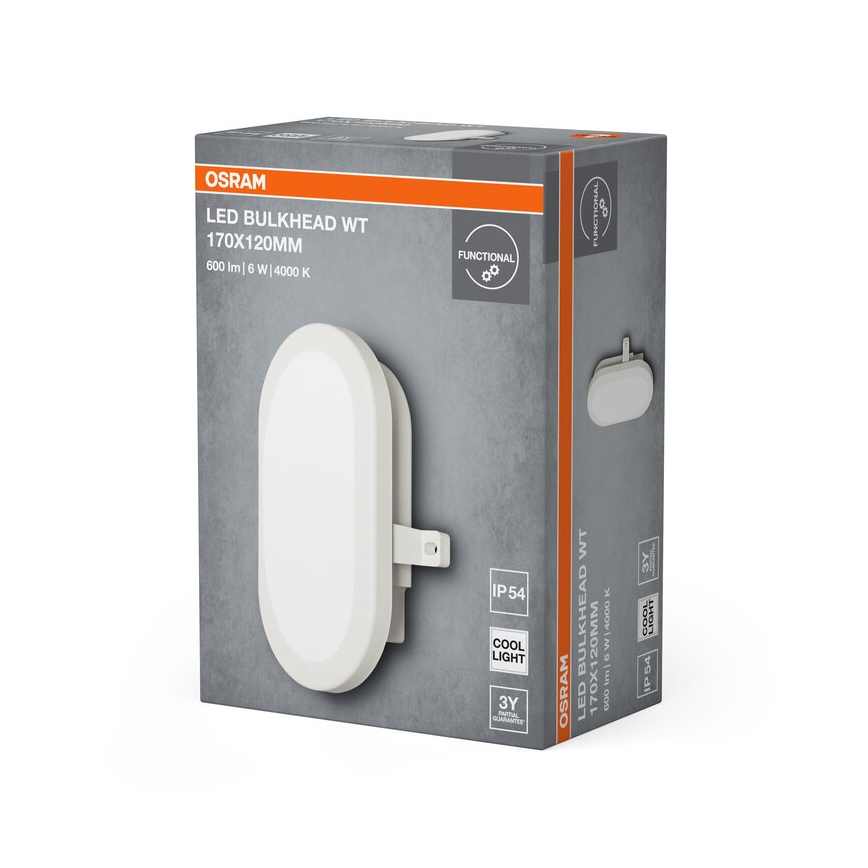 Osram - LED välisseina valgusti BULKHEAD LED/6W/230V IP54 valge