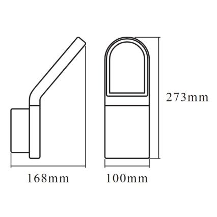 Osram - LED välisseinalamp ENDURA STYLE LED/12W/230V IP54