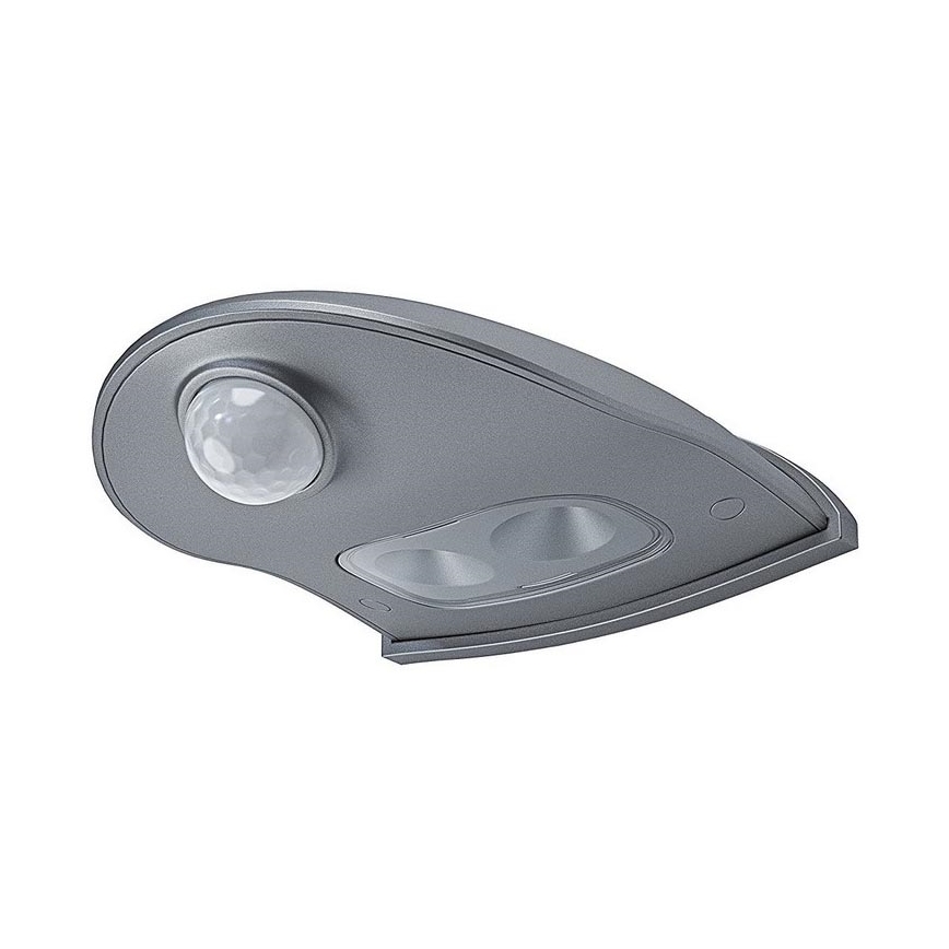 Osram - LED välisseinavalgusti anduriga DOORLED LED/0,5W/3xAA IP54 hõbedane