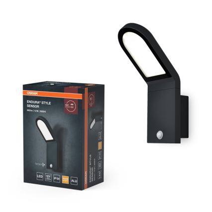 Osram - LED välisseinale paigaldatav seinavalgusti koos hämarus- ja liikumisanduriga ENDURA STYLE LED/12W/230V IP54