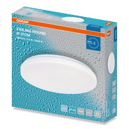 Osram - LED-vannitoa laevalgusti CEILING ROUND LED/24W/230V 6500K Ø 37 cm IP44 valge