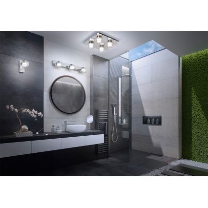 Osram - LED vannitoa laevalgusti ORBIS FLAME 4xLED/5,5W/230V 3000/4000K IP44 läikiv kroom