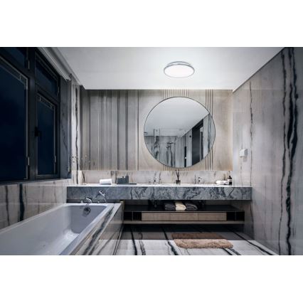 Osram - DISC LED-vannitoa laelamp LED/18W/230V 3000/4000K Ø 30 cm IP44 hõbedane