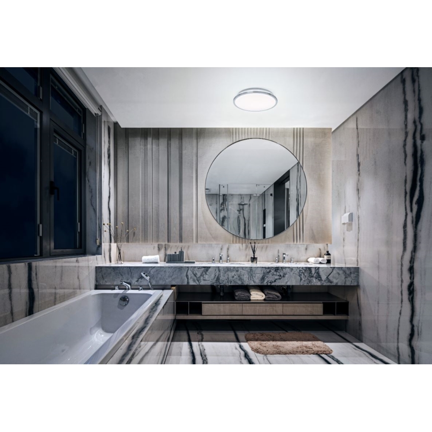 Osram - DISC LED-vannitoa laelamp LED/18W/230V 3000/4000K Ø 30 cm IP44 hõbedane