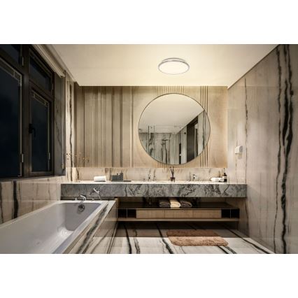 Osram - DISC LED-vannitoa laelamp LED/18W/230V 3000/4000K Ø 30 cm IP44 hõbedane