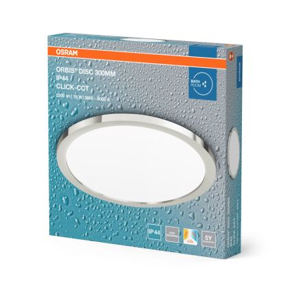Osram - DISC LED-vannitoa laelamp LED/18W/230V 3000/4000K Ø 30 cm IP44 hõbedane