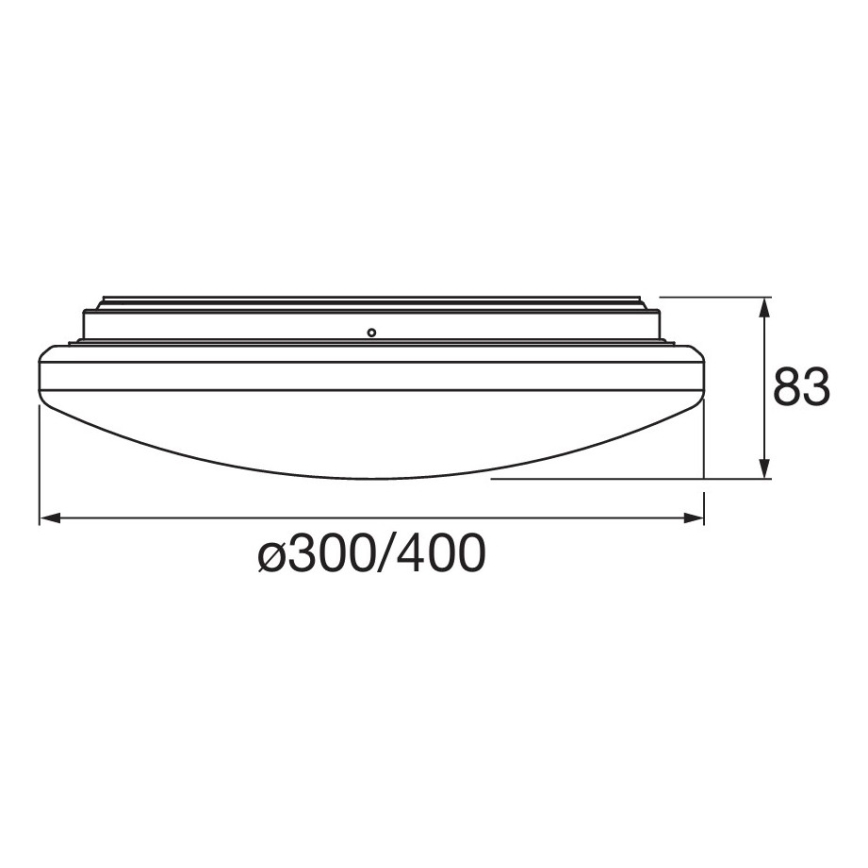 Osram - LED-vannitoa laevalgusti liikumis- ja hämarussensoriga ORBIS LED/15,5W/230V Ø 30 cm IP44 valge
