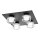 Osram - LED-vannitoa laevalgusti ORBIS FLAME 4xLED/5,5W/230V 3000/4000K IP44 must