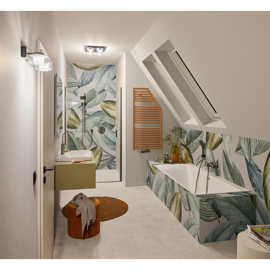 Osram - LED-vannitoa seinavalgusti ORBIS FLAME 2xLED/5,5W/230V 3000/4000K IP44 must