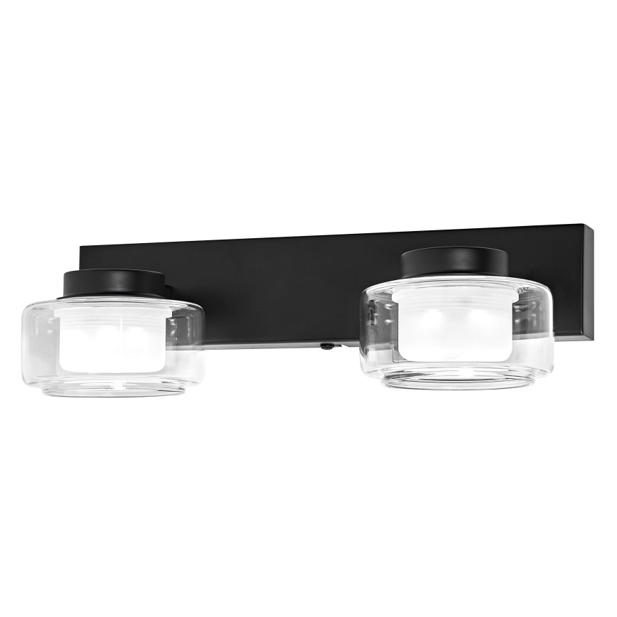 Osram - LED-vannitoa seinavalgusti ORBIS FLAME 2xLED/5,5W/230V 3000/4000K IP44 must