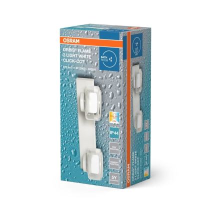 Osram - LED-vannitoa seinavalgusti ORBIS FLAME 2xLED/5,5W/230V IP44 valge